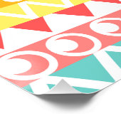 Poster Triangles Et Cercles Colorés (Coin)