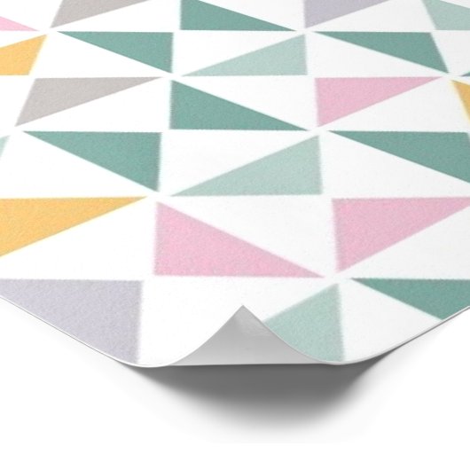 Poster Triangles géométriques (Coin)