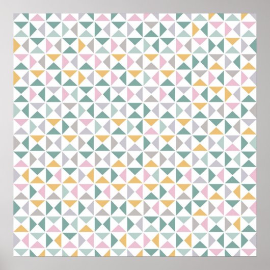 Poster Triangles géométriques (Devant)