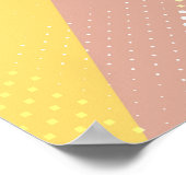 Poster Triangles géométriques colorés Texture Abstraite. (Coin)