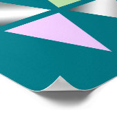 Poster triangles géométriques élégants et clairs (Coin)