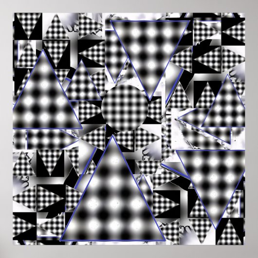 Poster Triangles Magiques Trois 2-D (Devant)