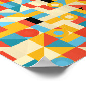 Poster Triangles minimalistes Abstraits modernes (Coin)