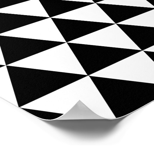 Poster Triangles noirs (Coin)