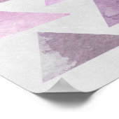 Poster Triangles roses (Coin)