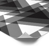 Poster Triangles transparents simples, modernes, urbains, (Coin)