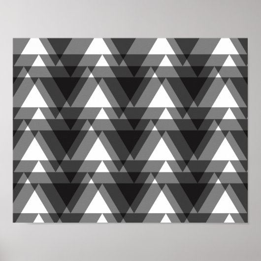 Poster Triangles transparents simples, modernes, urbains, (Devant)
