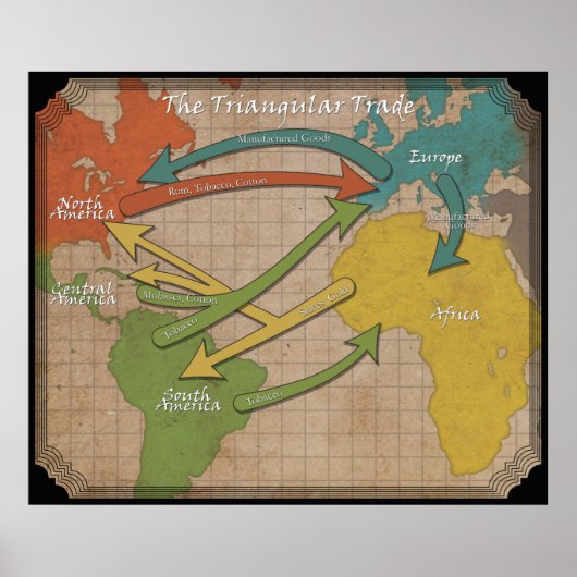 Poster Triangular Trade (Devant)