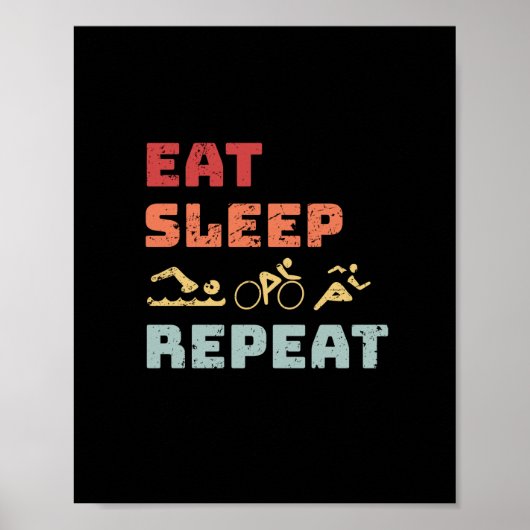 Poster Triathlon (Devant)