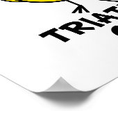 Poster Triathlon Chick (Coin)