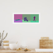Poster Triathlon Triptyque (Cuisine)