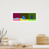 Poster Triathlon Triptyque - Peinture (Cuisine)