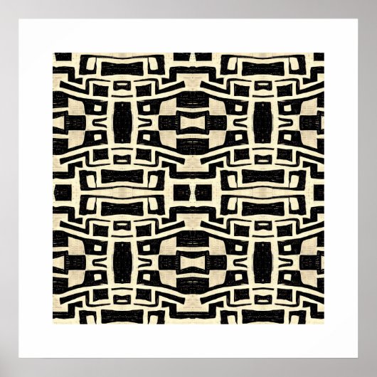 POSTER TRIBAL AFRICAIN (Devant)