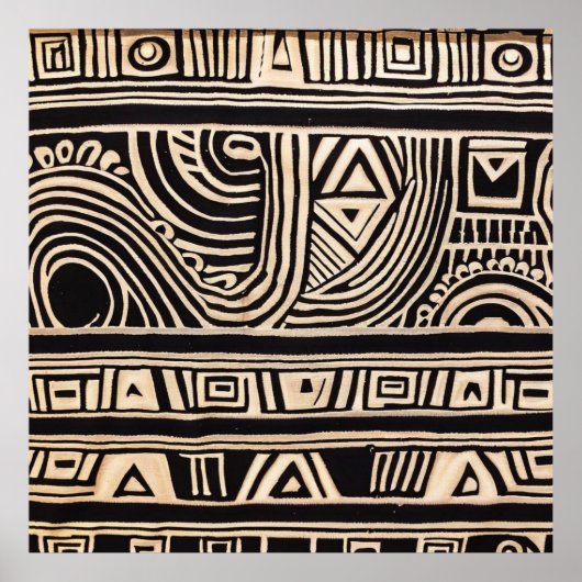 POSTER TRIBAL AFRICAIN (Devant)