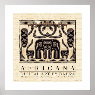 POSTER TRIBAL AFRICAIN