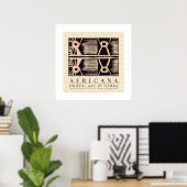POSTER TRIBAL AFRICAIN (Bureau à domicile)