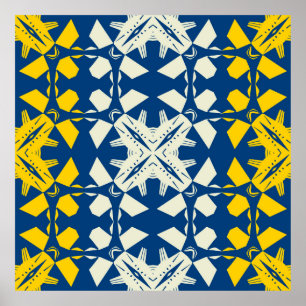 Poster Tribal comme asiatique se sentent sans couture mot
