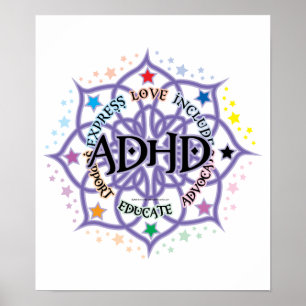 Poster Tribal de TDAH Lotus