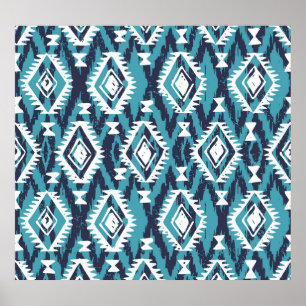 Poster Tribal géométrique Aztec Navajo Imprimer