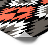 Poster Tribal Navajo rétro : Géométrique Sans Seamless. (Coin)