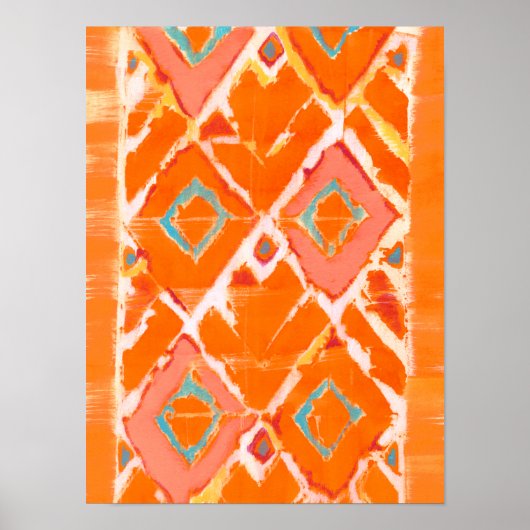 Poster Tribal Orange II (Devant)