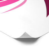 Poster Tribal Pink Bird Stylized Magenta Phoenix (Coin)