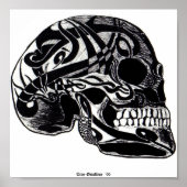 Poster Tribal Skull (Tattoos) (Devant)