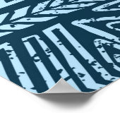 Poster Tribal vintage ethnique homogène (Coin)