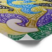 Poster Tribe2 Maori Art by Roger R Whiteside (Coin)