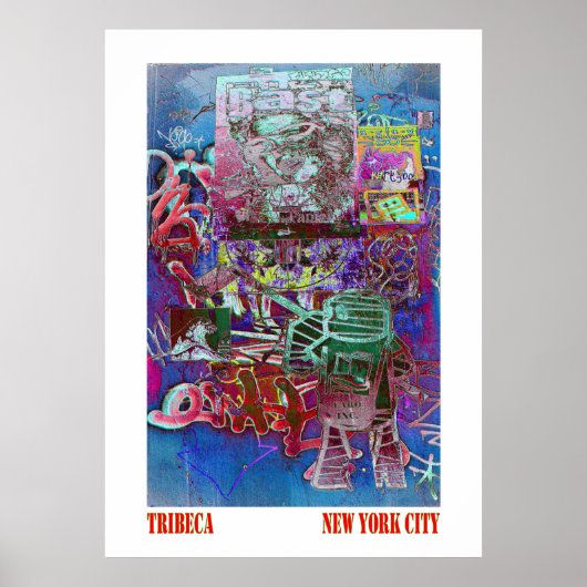 Poster Tribeca Street Art NYC (Devant)