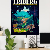 Poster Triberg im Schwarzwald, vue de la forêt noire (Bureau à domicile)
