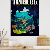 Poster Triberg im Schwarzwald, vue de la forêt noire (Cuisine)