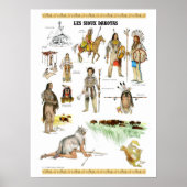 Poster Tribu des sioux Dakota (Devant)