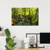 Poster Tributaire du réservoir Quabbin (Bureau à domicile)