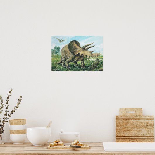 Poster Triceratops (Cuisine)