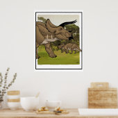 Poster Tricératops #3 (Cuisine)