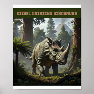 Poster Tricératops à bascule