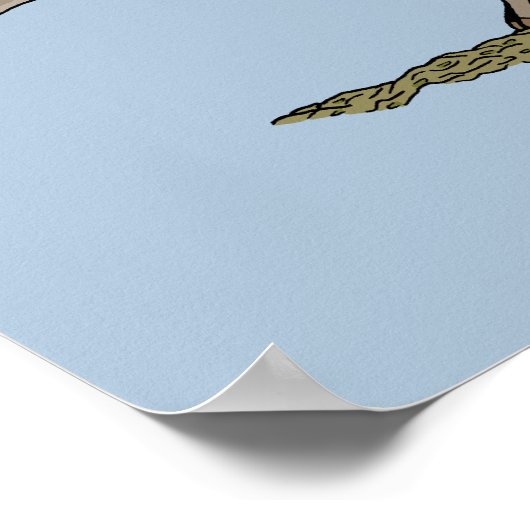 Poster Tricératops de Dinosaure Crétacé (Coin)