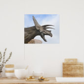 Poster Tricératops Dinosaur (Cuisine)