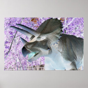 Poster Tricératops Dinosaur