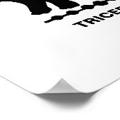 Poster Tricératops Dinosaur Silhouette (Coin)