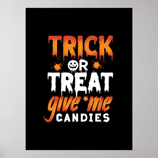 Poster Trick d'Halloween (Devant)