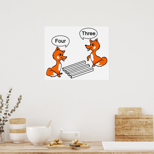 Poster Trick d'illusion optique (Cuisine)