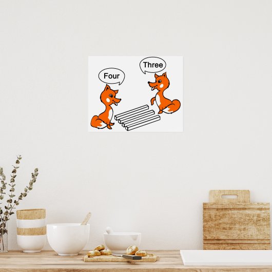 Poster Trick d'illusion optique (Cuisine)