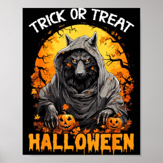 Poster Trick or treat halloween