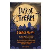 Poster Trick or Treat Halloween Dance Party Invitation🎃 (Devant)