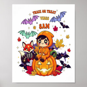 Poster Trick or Treat Halloween mignon