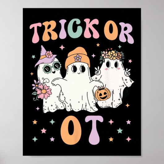 Poster Trick Ou Ot ergothérapeute Hallowe (Devant)