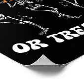 Poster Trick Ou Traitement Physique Thérapie Squelette Pt (Coin)