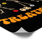 Poster Trick Ou Traitement Physique Thérapie Squelette Pt (Coin)